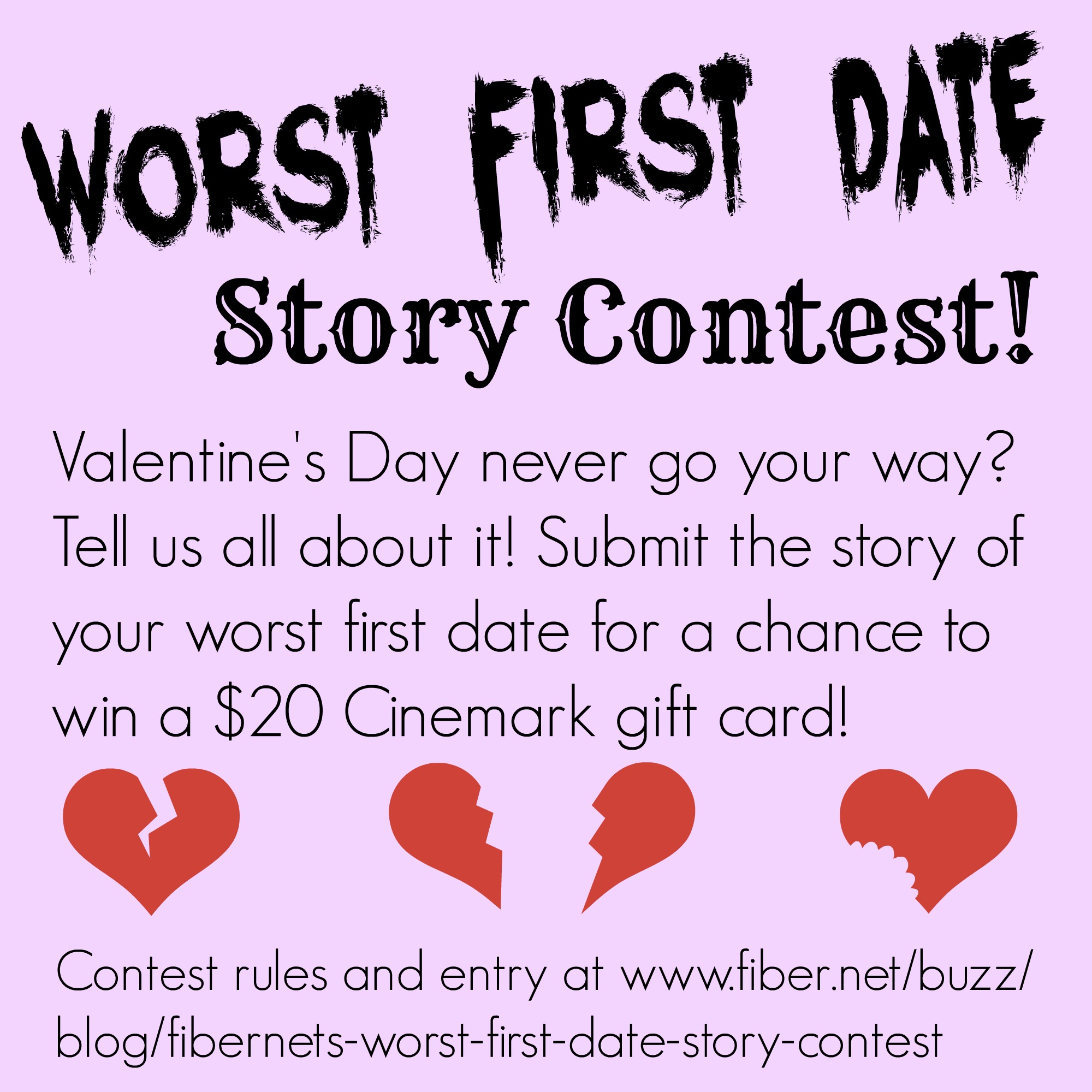 Submit the story of your worst first date for a chance to win a $20 gift card!
