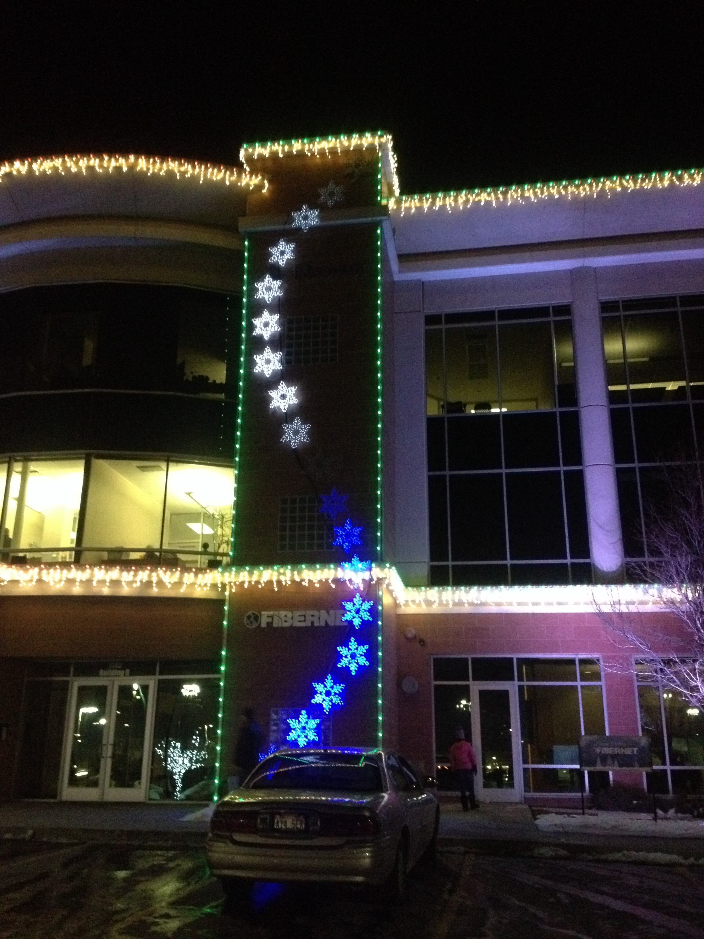 Fibernet Corp's holiday lights in Orem